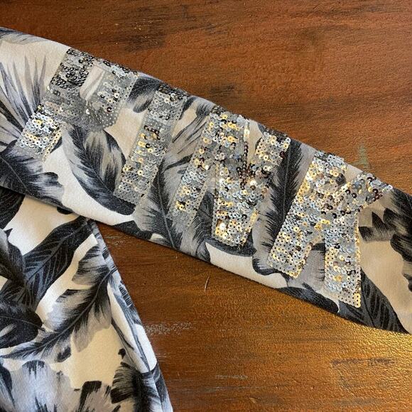 Victoria Secret PINK Blink Logo Women's Embroidery Sequined Hoodie Size Large - Picture 3 of 11